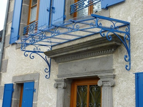 Marquise cintrée façade - en,